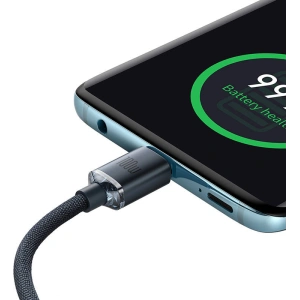 Baseus Crystal cable USB-C to USB-C, 100W, 1.2m (black)