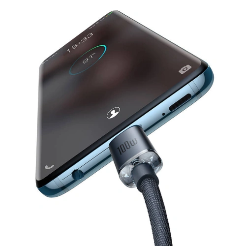 Kup Kabel USB-C do USB-C Baseus Crystal, 100W, 1.2m (černý) - BSU3105BLK - {ean13} - Sklep Home Screen