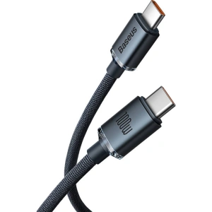 Baseus Crystal cable USB-C to USB-C, 100W, 1.2m (black)