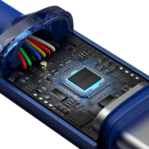Kup USB-C to USB-C kábel Baseus Crystal, 100W, 2m (kék) - BSU3108BLU - {ean13} - Sklep Home Screen