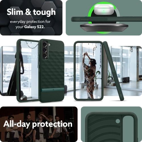 Kup Etui Caseology Parallax Samsung Galaxy S22 Midnight Green - CSL051MIDGRN - {ean13} - Sklep Home Screen