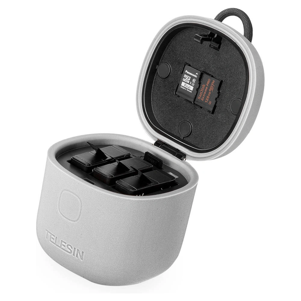 Wodoodporna ładowarka trójkanałowa Allin box Telesin dla GoPro Hero 8 + 3 baterie (GP-BNC-803)