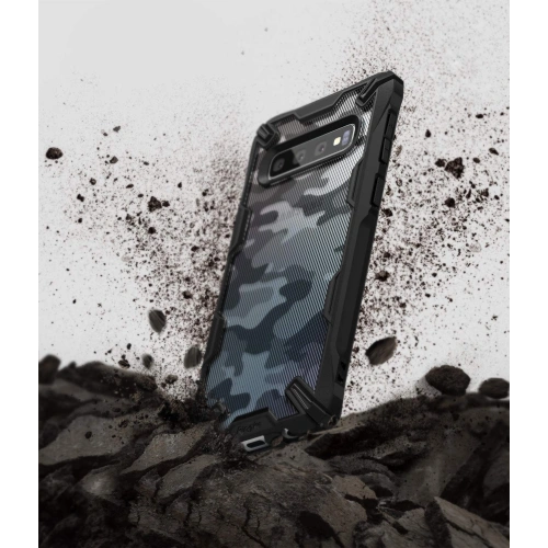 Kup Etui Ringke Fusion-X Design Samsung Galaxy S10 Plus Camo (Moro) Black - RGK864MOB - {ean13} - Sklep Home Screen