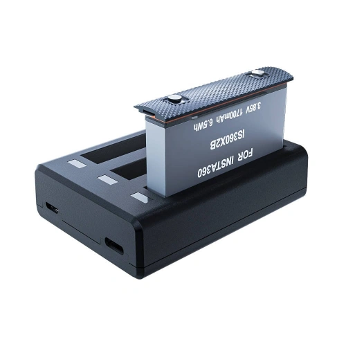 Buy Telesin 3-slot charger for Insta360 One X2 + 2 batteries (IS-BCG-004) - TLS062 - {ean13} - Home Screen Store Europe