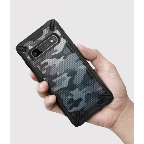 Kup Etui Ringke Fusion-X Design Samsung Galaxy S10 Plus Camo (Moro) černé - RGK864MOB - {ean13} - Sklep Home Screen
