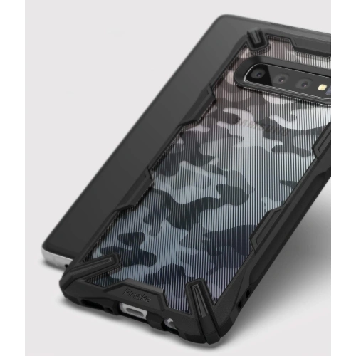 Kup Etui Ringke Fusion-X Design Samsung Galaxy S10 Plus Camo (Moro) černé - RGK864MOB - {ean13} - Sklep Home Screen