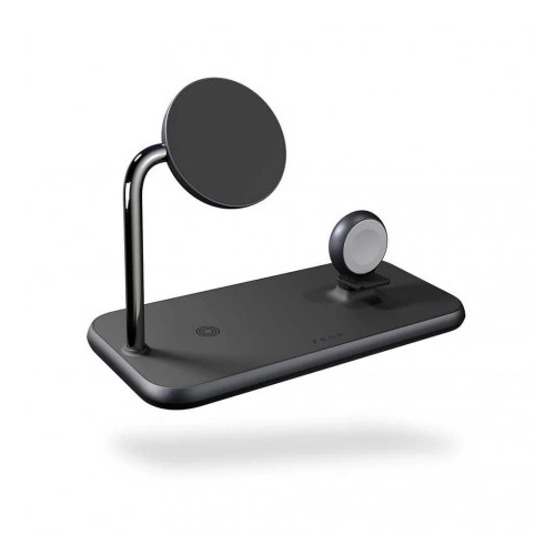 Kup Bezdrátová nabíječka ZENS Aluminium Magnetic + Hodinový 4in1 bezdrátový nabíječ 20W MagSafe (černý) - ZENS005BLK - {ean13} - Sklep Home Screen