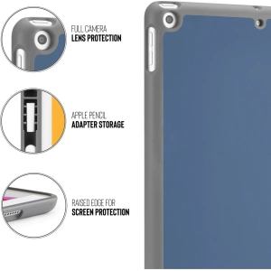 Etui Pipetto Origami No3 Ceruza Tartó Apple iPad 10.2 2019/2020/2021 (7., 8. és 9. generáció) (tengerészkék)