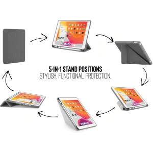 Kup Etui Pipetto Origami No3 Pencil Case Apple iPad 10.2 2019/2020/2021 (7., 8. i 9 generacji) (ciemnoszary) - PIP001GRY - {ean13} - Sklep Home Screen