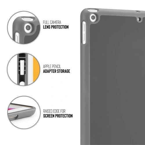 Kup Case Pipetto Origami No3 Stiftetui Apple iPad 10.2 2019/2020/2021 (7., 8. und 9. Generation) (dunkelgrau) - PIP001GRY - {ean13} - Sklep Home Screen