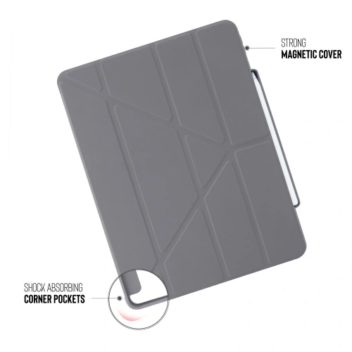 Kup Etui Pipetto Origami No3 Pencil Case Apple iPad Pro 12.9 2020 (4. generacji) (Dark Grey) - PIP003GRY - {ean13} - Sklep Home Screen