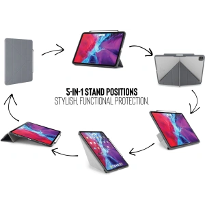 Kup Etui Pipetto Origami No3 Pencil Case Apple iPad Pro 12.9 2020 (4. generacji) (Dark Grey) - PIP003GRY - {ean13} - Sklep Home Screen