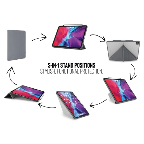 Kup Etui Pipetto Origami No3 Pencil Case Apple iPad Pro 12.9 2020 (4. generacji) (Dark Grey) - PIP003GRY - {ean13} - Sklep Home Screen