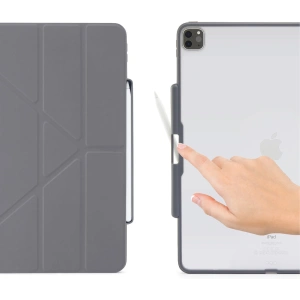 Kup Etui Pipetto Origami No3 Pencil Case Apple iPad Pro 12.9 2020 (4. generacji) (Dark Grey) - PIP003GRY - {ean13} - Sklep Home Screen