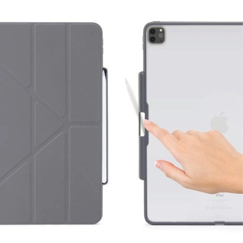 Kup Etui Pipetto Origami No3 Pencil Case Apple iPad Pro 12.9 2020 (4. generacji) (Dark Grey) - PIP003GRY - {ean13} - Sklep Home Screen