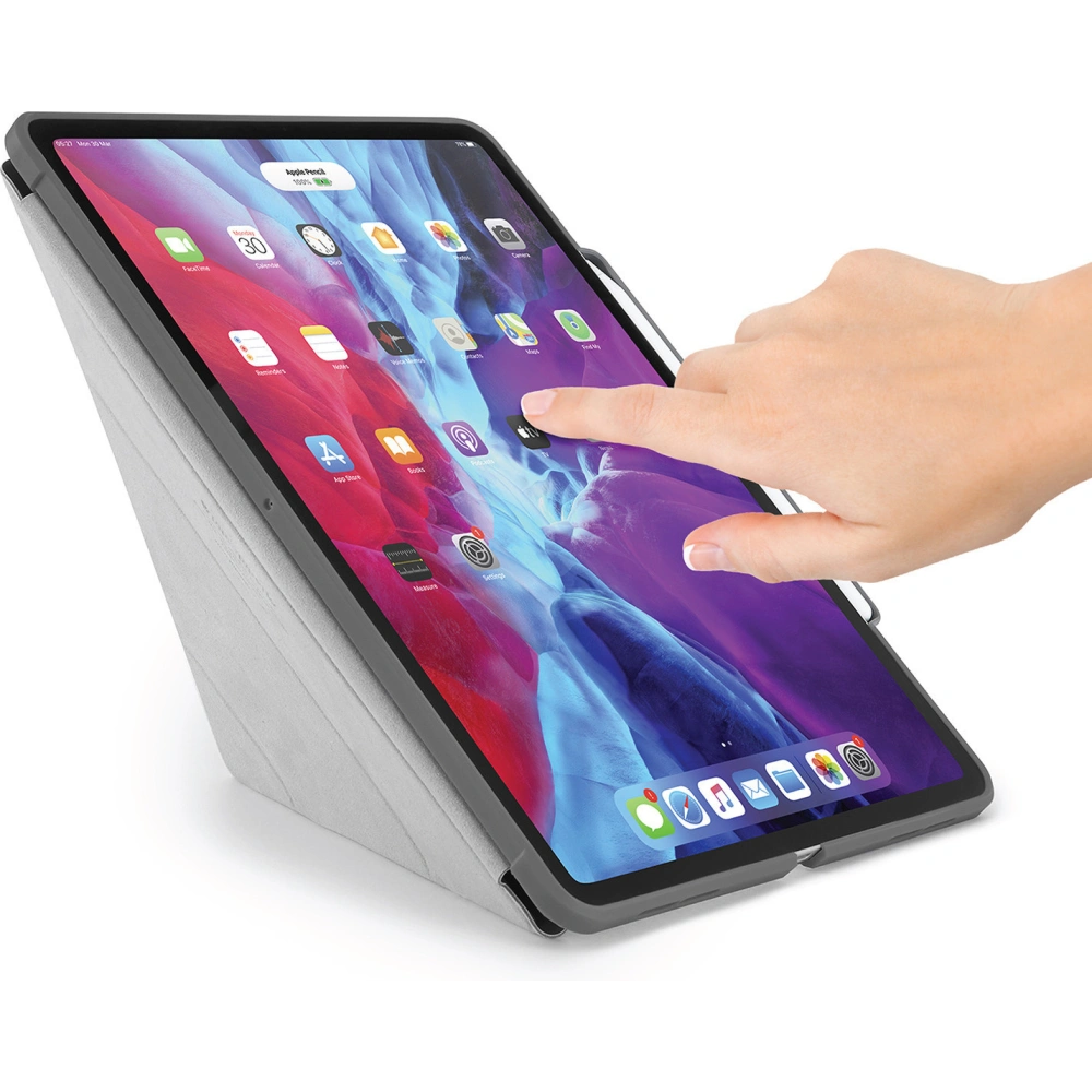 Etui Pipetto Origami No3 Pencil Case Apple iPad Pro 12.9 2020 (4. generacji) (Dark Grey)