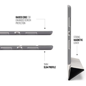Etui Pipetto Origami No3 Ceruza Tok Apple iPad 10.2 2019/2020/2021 (7., 8. és 9. generáció) (fekete)