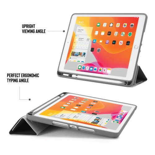 Kup Case Pipetto Origami No3 Bleistiftetui Apple iPad 10.2 2019/2020/2021 (7., 8. und 9. Generation) (schwarz) - PIP004BLK - {ean13} - Sklep Home Screen