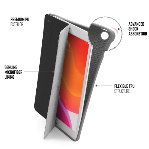 Kup Case Pipetto Origami No3 Bleistiftetui Apple iPad 10.2 2019/2020/2021 (7., 8. und 9. Generation) (schwarz) - PIP004BLK - {ean13} - Sklep Home Screen