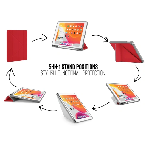 Kup Etui Pipetto Origami No3 Pencil Case Apple iPad 10.2 2019/2020/2021 (7., 8. i 9 generacji) (czerwony) - PIP005RED - {ean13} - Sklep Home Screen