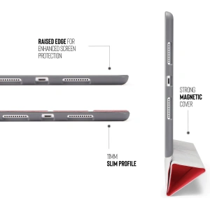 Etui Pipetto Origami No3 Ceruza Táska Apple iPad 10.2 2019/2020/2021 (7., 8. és 9. generáció) (piros)