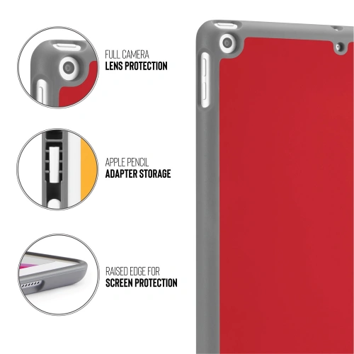 Kup Etui Pipetto Origami No3 Pencil Case Apple iPad 10.2 2019/2020/2021 (7., 8. i 9 generacji) (czerwony) - PIP005RED - {ean13} - Sklep Home Screen