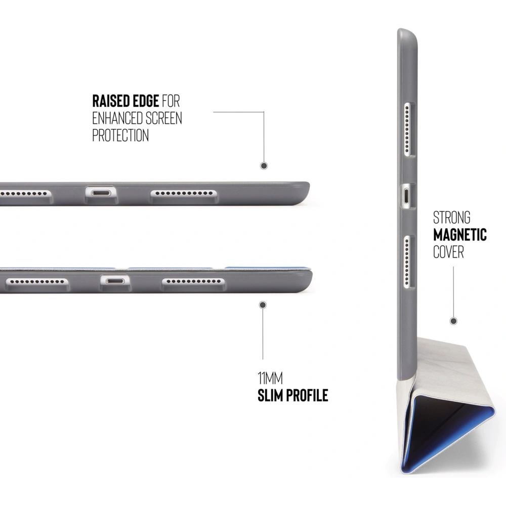 Etui Pipetto Origami No3 Pencil Case Apple iPad 10.2 2019/2020/2021 (7., 8. i 9 generacji) (Royal Blue)