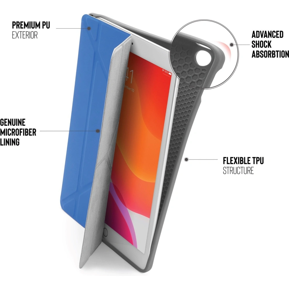 Etui Pipetto Origami No3 Pencil Case Apple iPad 10.2 2019/2020/2021 (7., 8. i 9 generacji) (Royal Blue)