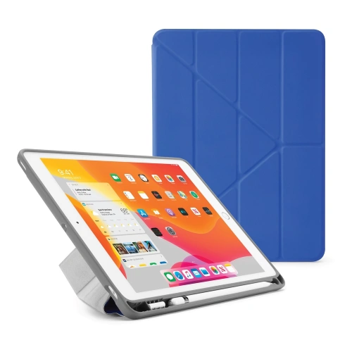 Kup Etui Pipetto Origami No3 pentru creioane Apple iPad 10.2 2019/2020/2021 (generatiile 7, 8 și 9) (Albastru Royal) - PIP006BLU - {ean13} - Sklep Home Screen