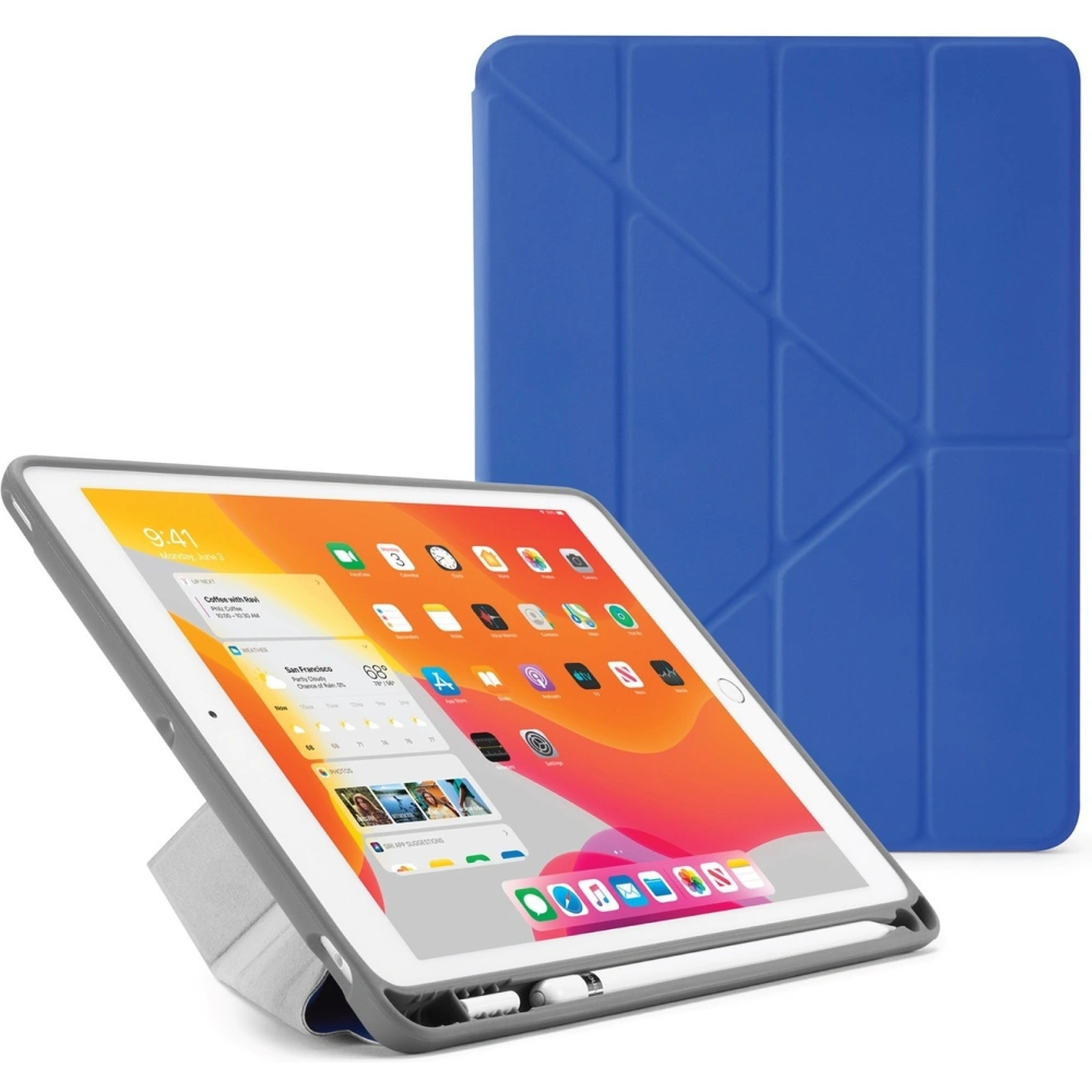 Etui Pipetto Origami No3 Pencil Case Apple iPad 10.2 2019/2020/2021 (7., 8. i 9 generacji) (Royal Blue)