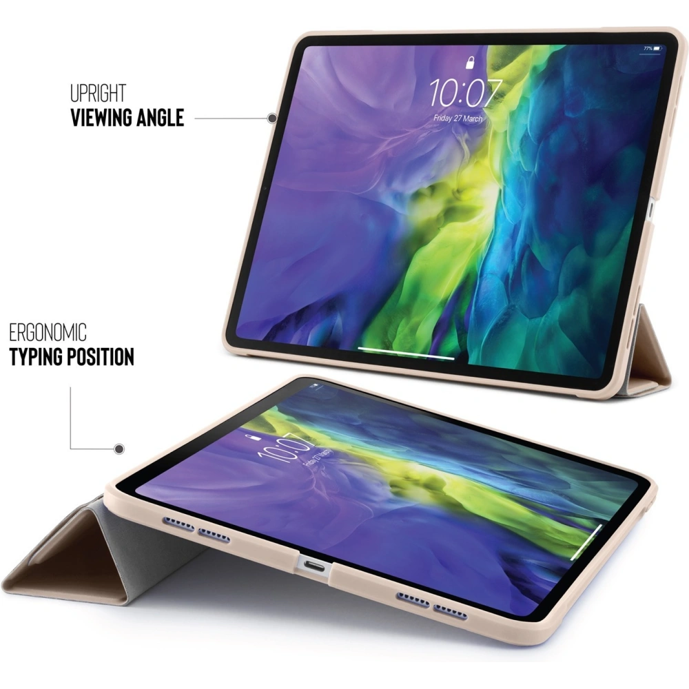 Etui Pipetto Origami No1 Original TPU Apple iPad Pro 12.9 2020 (4. generacji) (Dusty Pink)