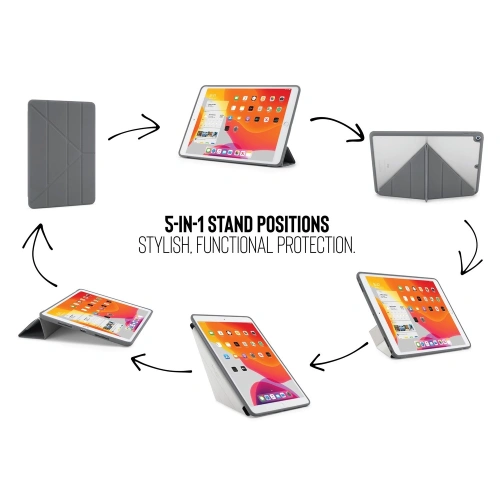 Kup Etui Pipetto Origami No1 Original TPU Apple iPad 10.2 2019/2020/2021 (7., 8. a 9. generace) (tmavě šedá) - PIP009GRY - {ean13} - Sklep Home Screen