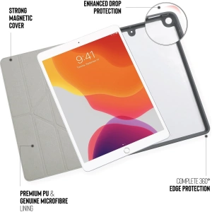 Kup Etui Pipetto Origami No1 Original TPU Apple iPad 10.2 2019/2020/2021 (7., 8. i 9 generacji) (ciemnoszary) - PIP009GRY - {ean13} - Sklep Home Screen