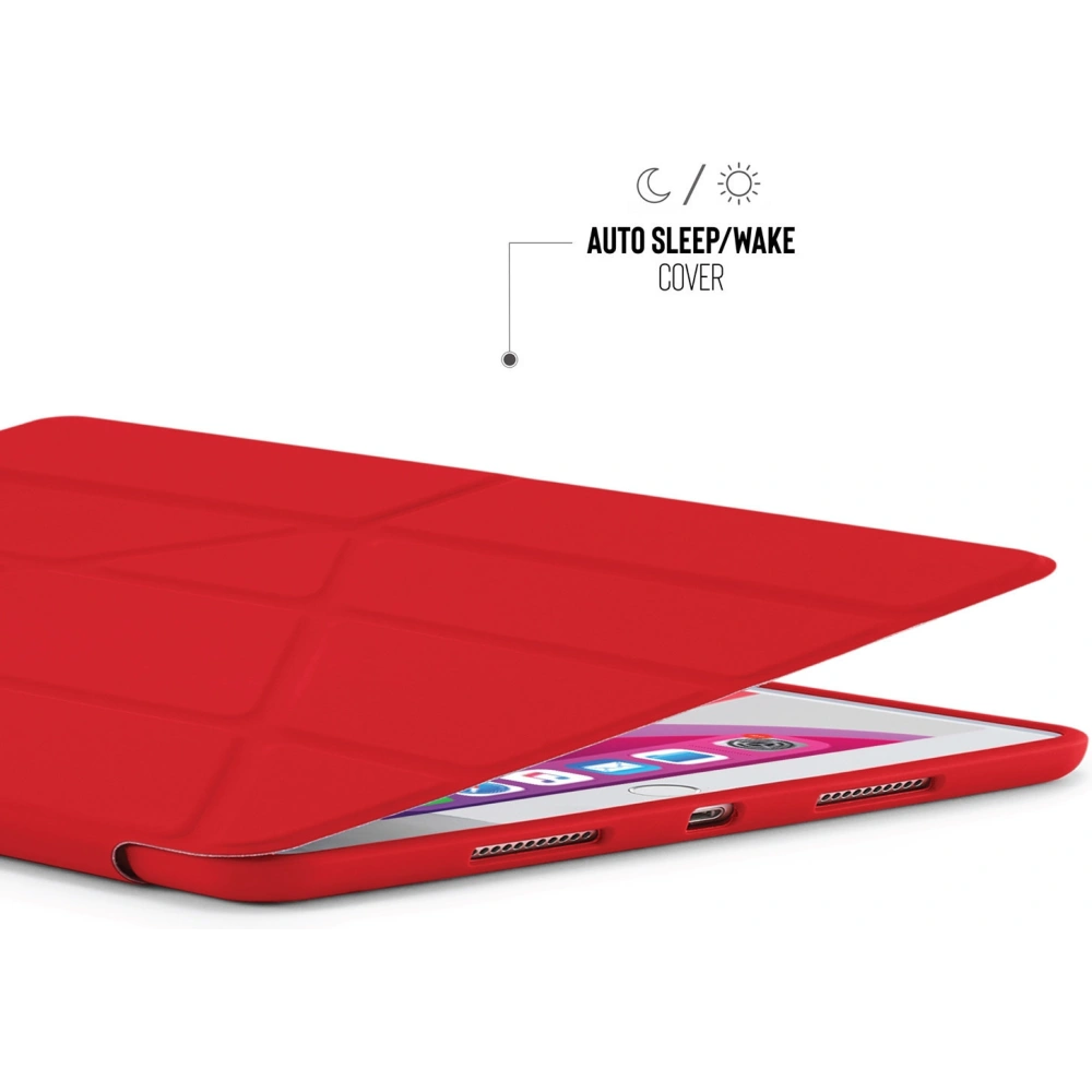 Etui Pipetto Origami No1 Original TPU Apple iPad 10.2 2019/2020/2021 (7., 8. i 9 generacji) (czerwony)