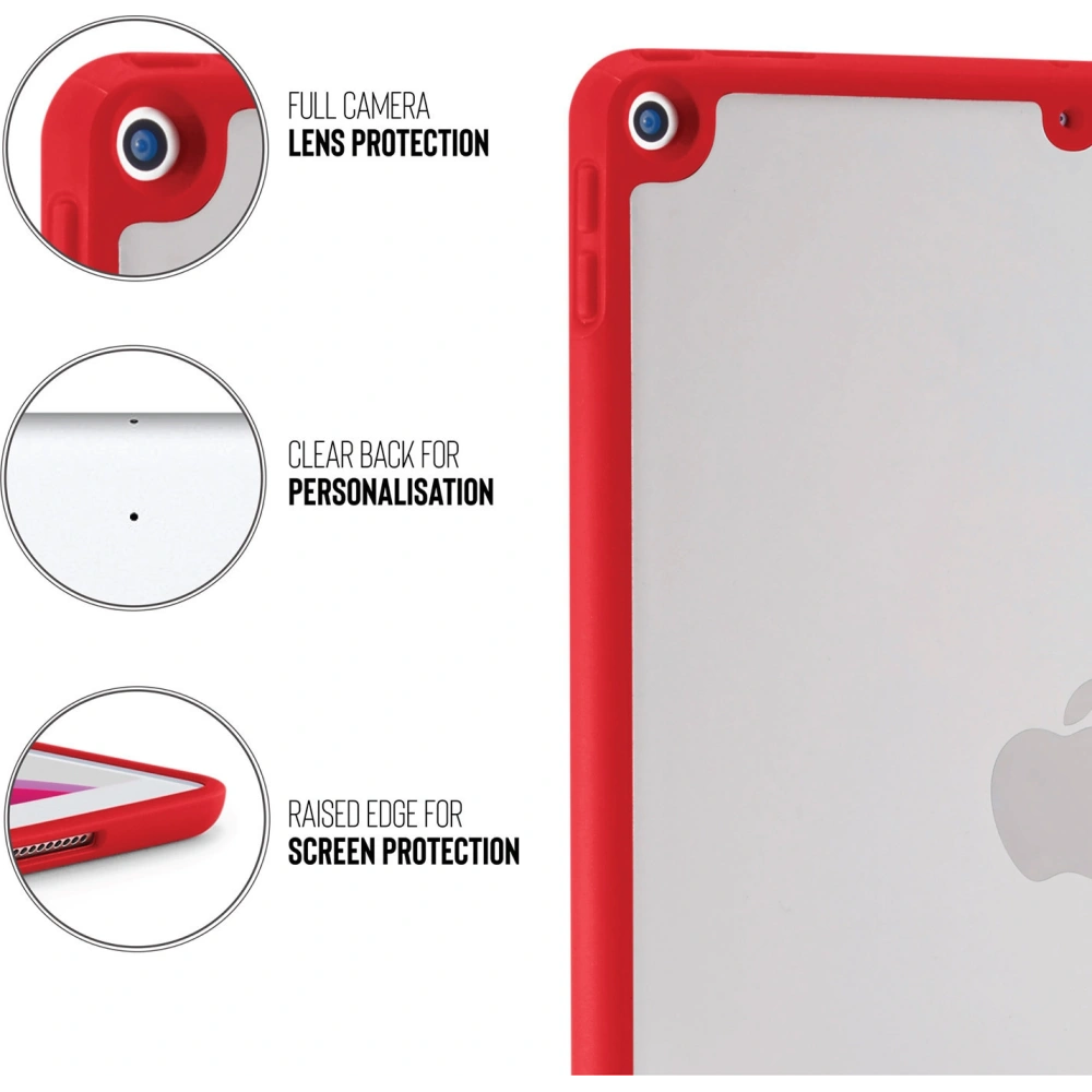 Etui Pipetto Origami No1 Original TPU Apple iPad 10.2 2019/2020/2021 (7., 8. i 9 generacji) (czerwony)