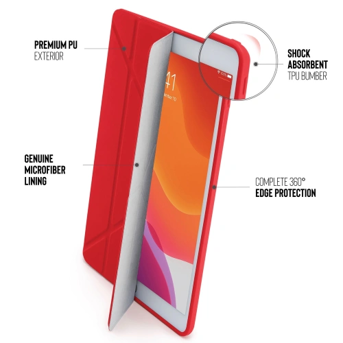 Kup Etui Pipetto Origami No1 Original TPU Apple iPad 10.2 2019/2020/2021 (7., 8. és 9. generáció) (piros) - PIP010RED - {ean13} - Sklep Home Screen