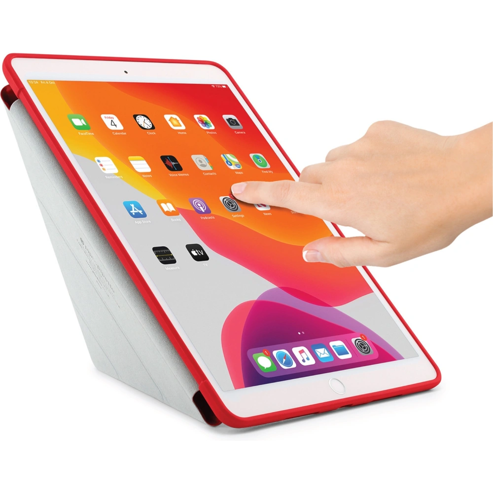 Etui Pipetto Origami No1 Original TPU Apple iPad 10.2 2019/2020/2021 (7., 8. i 9 generacji) (czerwony)