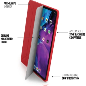 Kup Etui Pipetto Origami No1 Original TPU Apple iPad Pro 12.9 2018/2020/2021 (3., 4. i 5. generacji) (czerwony) - PIP011RED - {ean13} - Sklep Home Screen