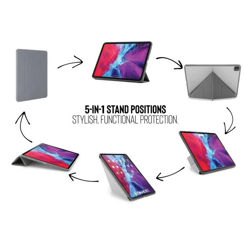 Kup Etui Pipetto Origami No1 Eredeti TPU Apple iPad Pro 12.9 2018/2020/2021 (3., 4. és 5. generáció) (Sötétszürke) - PIP012GRY - {ean13} - Sklep Home Screen