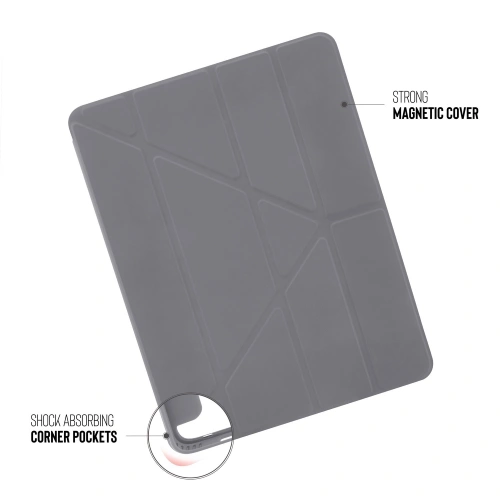 Kup Etui Pipetto Origami No1 Eredeti TPU Apple iPad Pro 12.9 2018/2020/2021 (3., 4. és 5. generáció) (Sötétszürke) - PIP012GRY - {ean13} - Sklep Home Screen