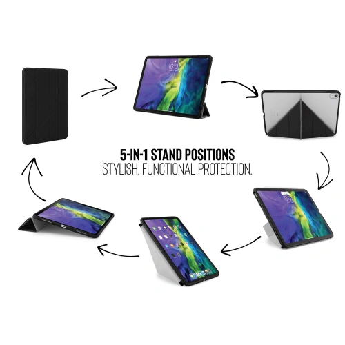 Kup Etui Pipetto Origami No1 Original TPU Apple iPad Air 10.9 2020/2022 (4. i 5. generacji) / iPad Air 11 2024 (6. generacji) (czarny) - PIP019BLK - {ean13} - Sklep Home Screen