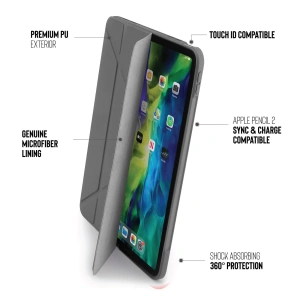 Kup Etui Pipetto Origami No1 Original TPU Apple iPad Air 10.9 2020/2022 (4. i 5. generacji) / iPad Air 11 2024 (6. generacji) (ciemnoszary) - PIP020GRY - {ean13} - Sklep Home Screen
