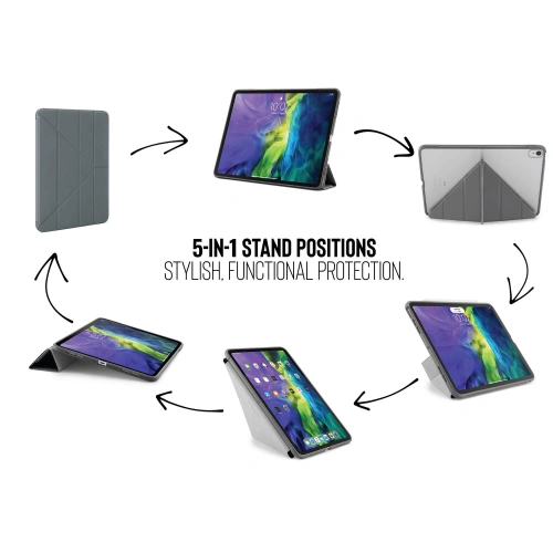 Kup Etui Pipetto Origami No1 Original TPU Apple iPad Air 10.9 2020/2022 (4. a 5. generace) / iPad Air 11 2024 (6. generace) (tmavě šedá) - PIP020GRY - {ean13} - Sklep Home Screen