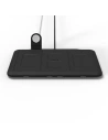 Vezeték nélküli töltő Mophie Wireless Charging 4w1 Apple Watch 10W tartóval (fekete)