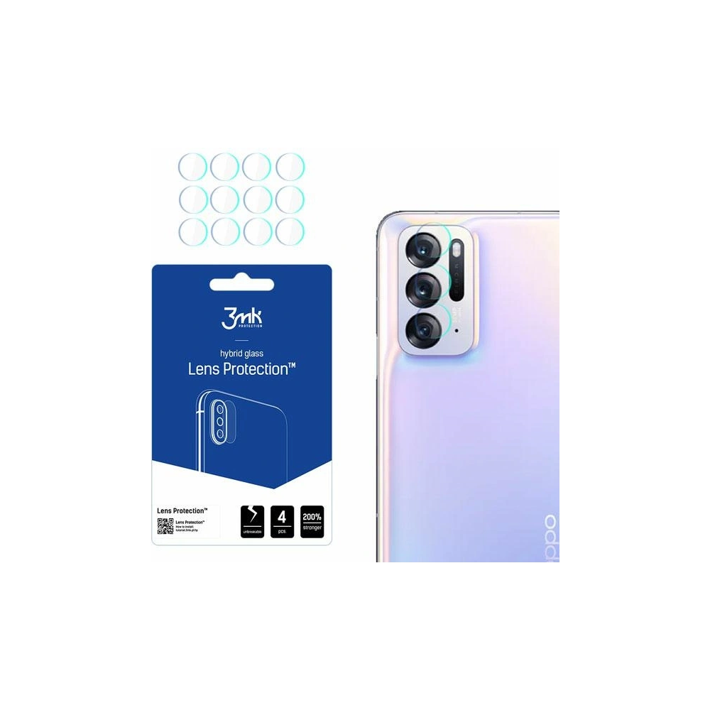 Szkło hybrydowe na obiektyw aparatu 3MK Lens Protection Oppo Find N 5G [4 PACK]