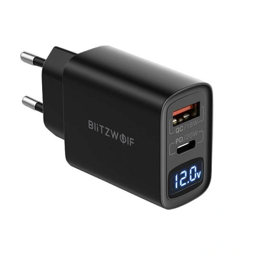 Kup Blitzwolf BW-S19 Netzladegerät, USB, USB-C, 20W (schwarz) - BLZ423BLK - {ean13} - Sklep Home Screen