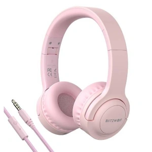 Buy Headphone Blitzwolf BW-PCE (pink) - BLZ427PNK - {ean13} - Home Screen Store Europe