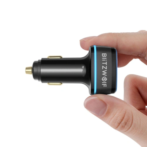Kup Automobilová nabíječka Blitzwolf BW-SD7, 2x USB, USB-C, 80W (černá) - BLZ430BLK - {ean13} - Sklep Home Screen