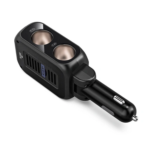 Kup Încărcător auto BlitzWolf BW-CLA1, 2x priză de brichetă, 2xUSB, USB-C, 150W (neagră) - BLZ431BLK - {ean13} - Sklep Home Screen