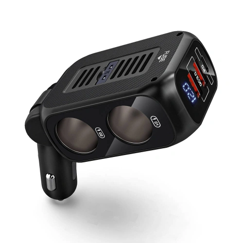 Kup Încărcător auto BlitzWolf BW-CLA1, 2x priză de brichetă, 2xUSB, USB-C, 150W (neagră) - BLZ431BLK - {ean13} - Sklep Home Screen
